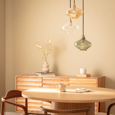 Hanglamp Habrano meerkleurig, sfeerbeeld in het interieur