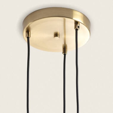Hanglamp Habrano meerkleurig, ophanging en plafondkap