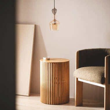 Hanglamp Kimvaro meerkleurig, sfeerbeeld in het interieur