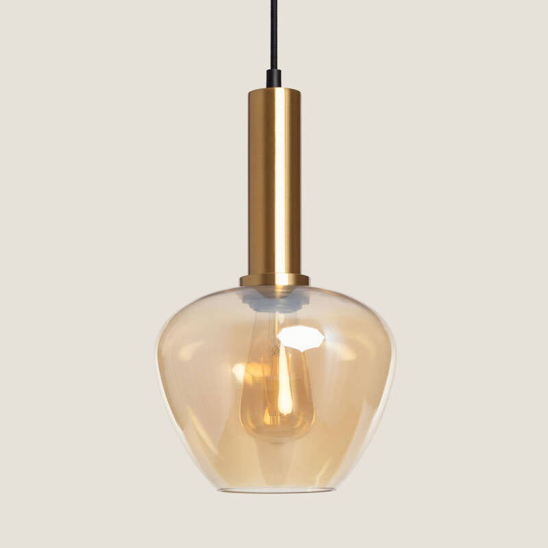Hanglamp Mendaro in amber