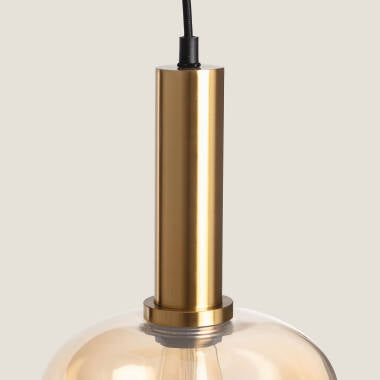 Hanglamp Mendaro in amber, detail van de kap