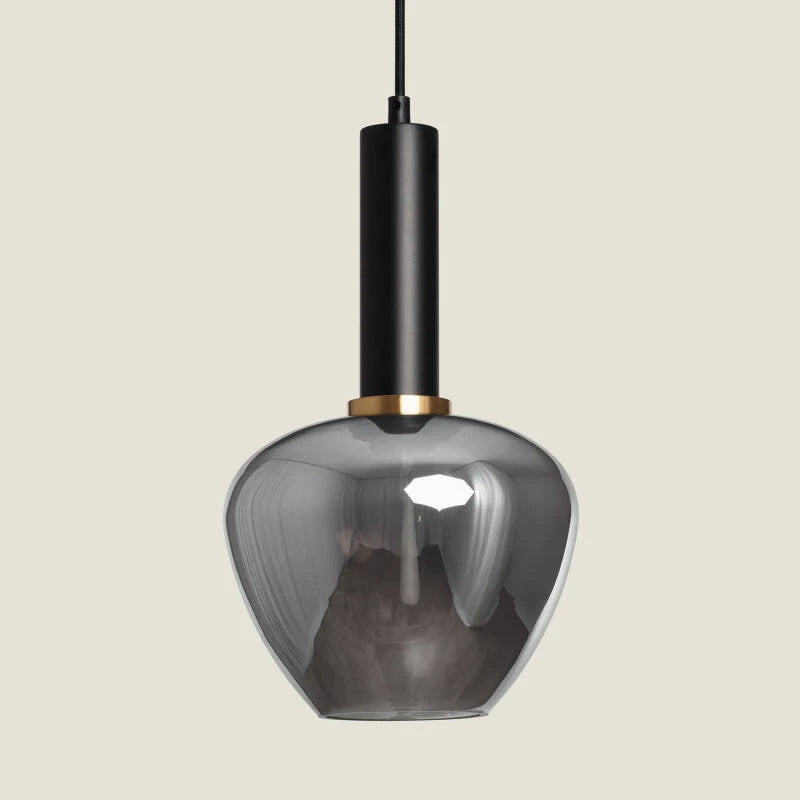 Hanglamp Mendaro in rookgrijs