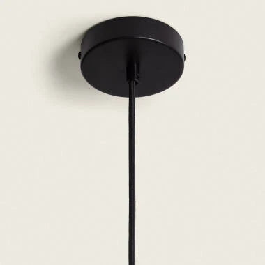 Hanglamp Mendaro in rookgrijs, ophanging en plafondkap