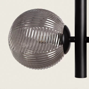 Hanglamp Ruscano in rookgrijs, sfeerbeeld in het interieur