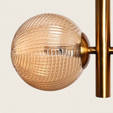 Hanglamp Ruscano in amber, sfeerbeeld in het interieur