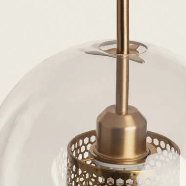 Hanglamp Silmaro in goud, detail 4