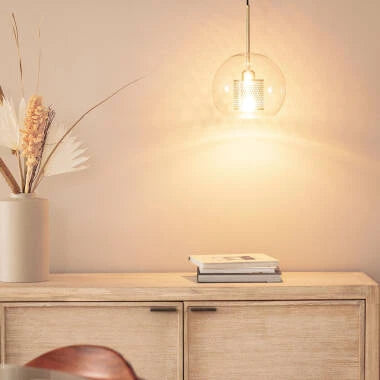 Hanglamp Silmaro in goud, detail 2
