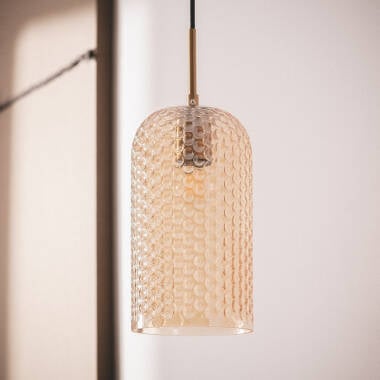 Hanglamp Castrivo in amber, zijaanzicht