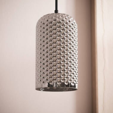 Hanglamp Castrivo in rookgrijs, zijaanzicht