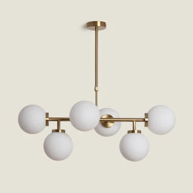 Hanglamp Welstano in goud, detail 2