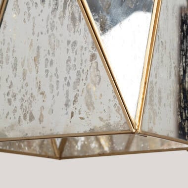 Hanglamp Vernivo in goud, sfeerbeeld in het interieur