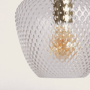 Hanglamp Pardivo in goud, ophanging en plafondkap