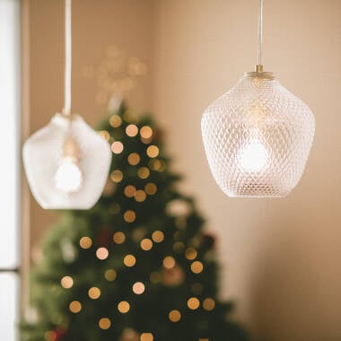 Hanglamp Pardivo in goud, zijaanzicht