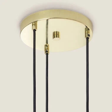 Hanglamp Wolbaro in rood, ophanging en plafondkap