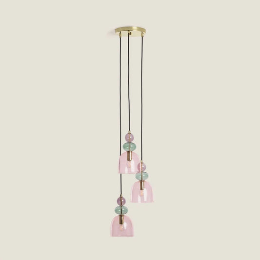 Hanglamp Wolbaro in roze
