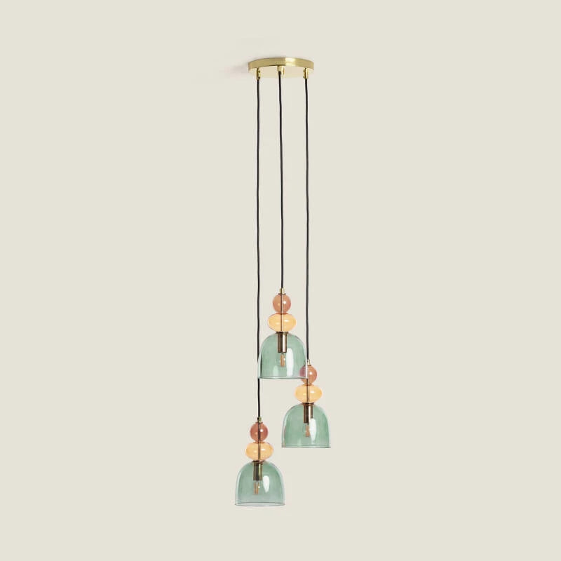 Hanglamp Wolbaro in groen