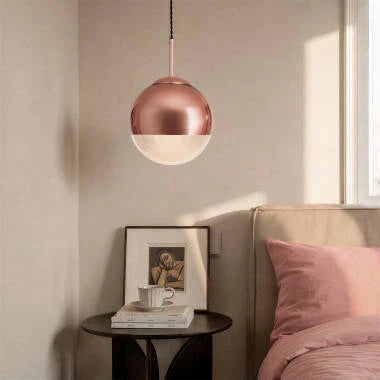 Hanglamp Calmivo in roségoud, detail 1