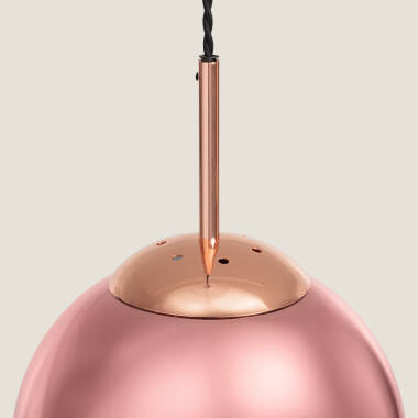 Hanglamp Calmivo in roségoud, detail 2