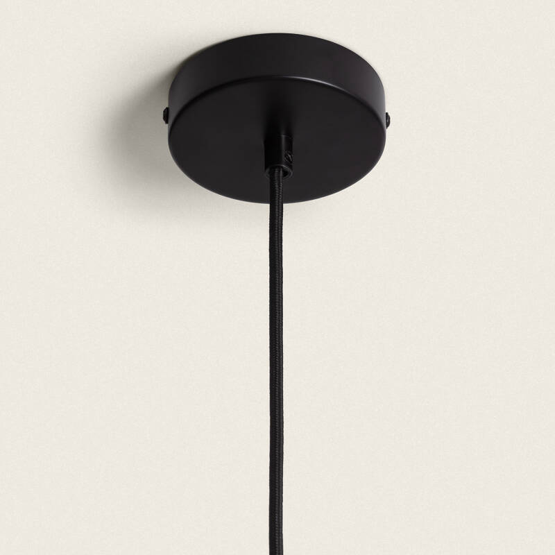 Hanglamp Pelzano in zwart, detail 3
