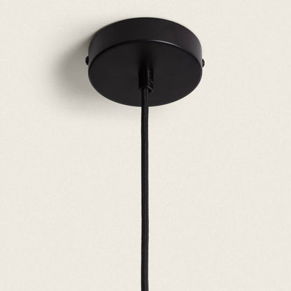 Hanglamp Pelzano in zwart, detail 3
