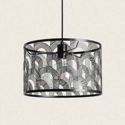 Hanglamp Pelzano in zwart