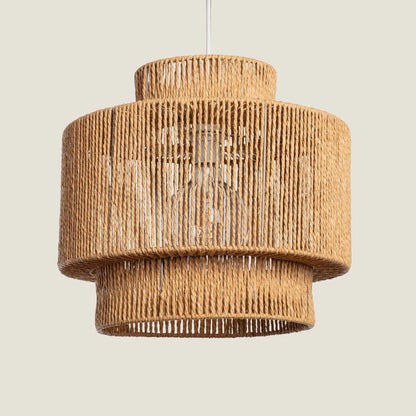 CILBANO hanglamp van gevlochten papier in naturel