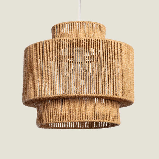 CILBANO hanglamp van gevlochten papier in naturel