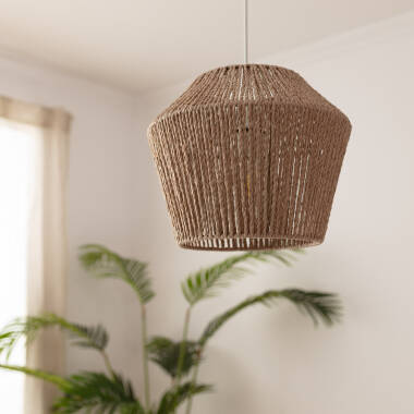 Detail van het vlechtwerk van de FRALIVO hanglamp