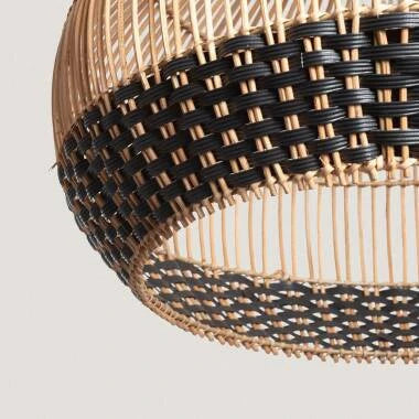 TARNAVO hanglamp, natuurlijk/zwart
