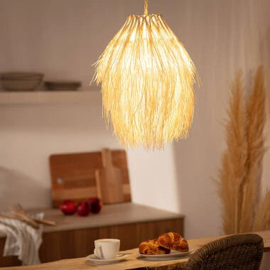 KURBANO hanglamp in natuurlijk