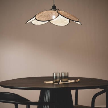 LUNDAVO hanglamp in gevlochten zwart, afbeelding 3