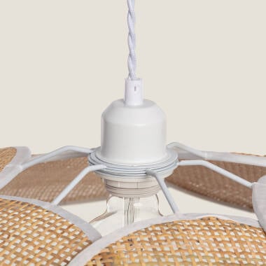 LUNDAVO hanglamp in gevlochten wit, afbeelding 5
