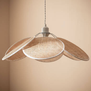 LUNDAVO hanglamp in gevlochten wit, afbeelding 2