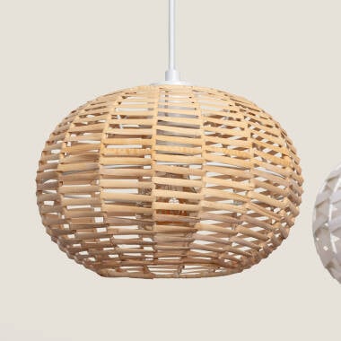 TALDIVO hanglamp van rotan en hout, afbeelding 5
