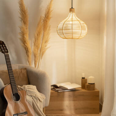 SIMBAVO hanglamp van rotan, afbeelding 2