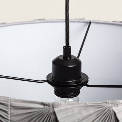 Hanglamp Mestrano in grijs, detail 2