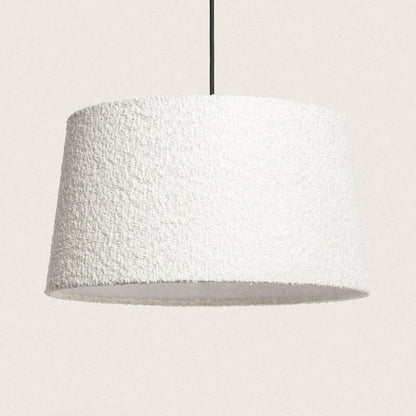 LOMTARO ronde hanglamp van witte stof