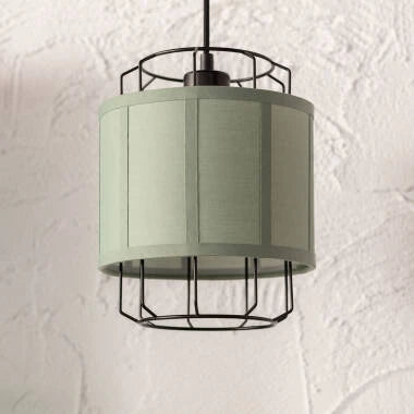 Hanglamp Bricano in blauwgroen, detail 1