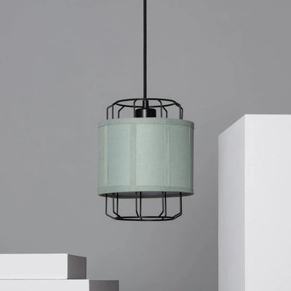 Hanglamp Bricano in blauwgroen