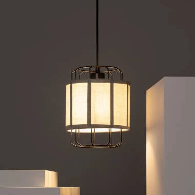 Hanglamp Bricano in blauwgroen, detail 4