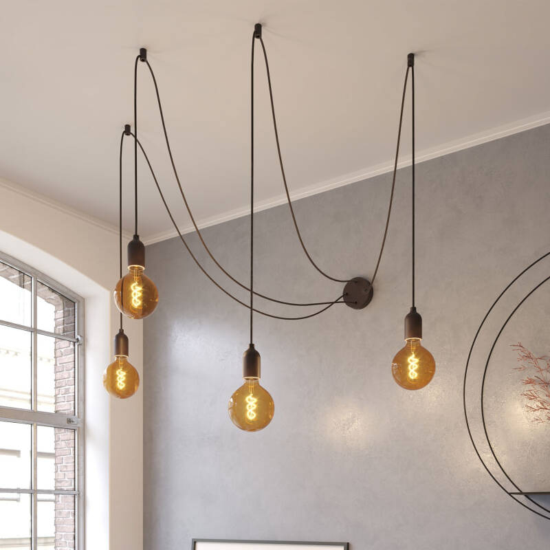 ISKRIVO hanglamp in wengé