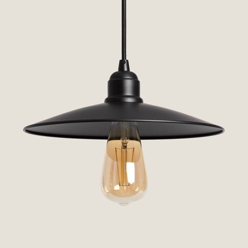 GROMBANO zwarte hanglamp van metaal