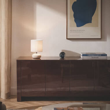 JURLIVO tafellamp in beige, foto 3