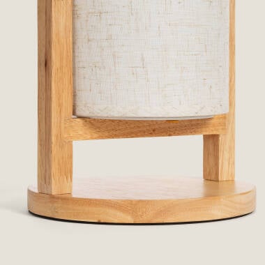 CLESTARO oplaadbare houten tafellamp, afbeelding 5