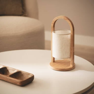 CLESTARO oplaadbare houten tafellamp, afbeelding 4