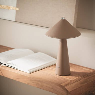 SORZARO tafellamp in lichtbruin, afbeelding 4