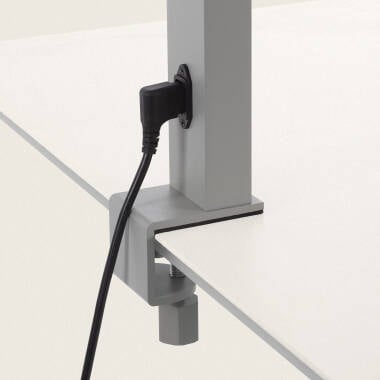 SKALDARO LED werkpleklamp met klem in grijs, afbeelding 4