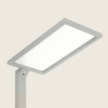 WOLDANO grijze tweezijdige LED klemlamp met bewegingssensor