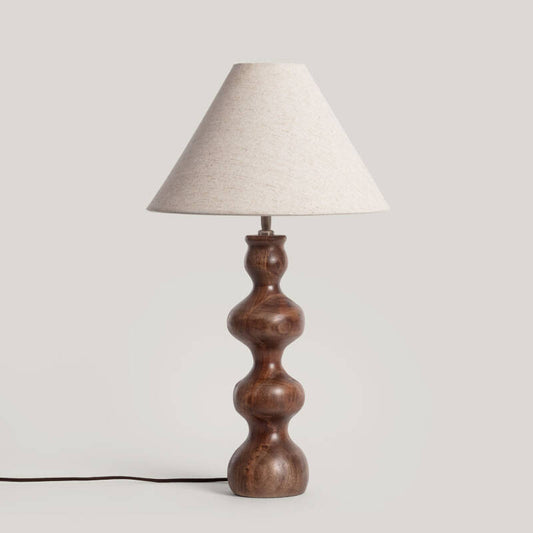 GANZIVO tafellamp in beige, afbeelding 1