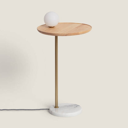 PERLIVO tafellamp in wit / goud, afbeelding 1